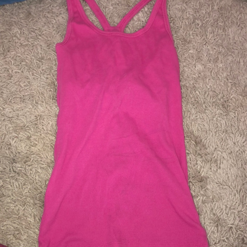 Girls pink tank
